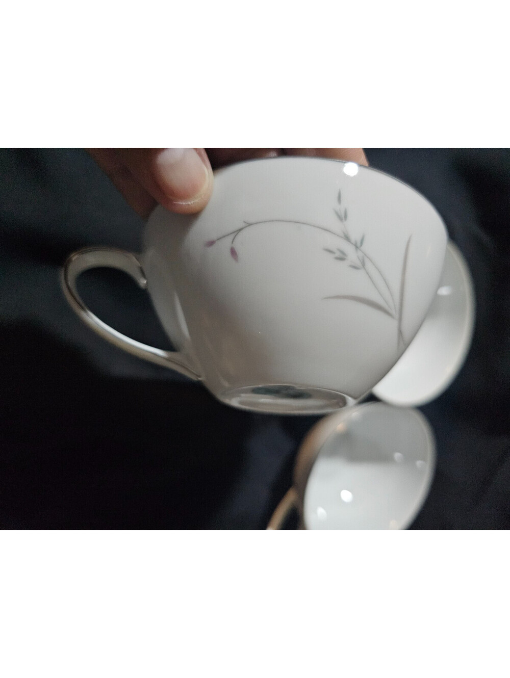 (5pc) Mikasa April Fine China Coffee Tea Cup Mug Jyoto Japan Wheat Crest 2"